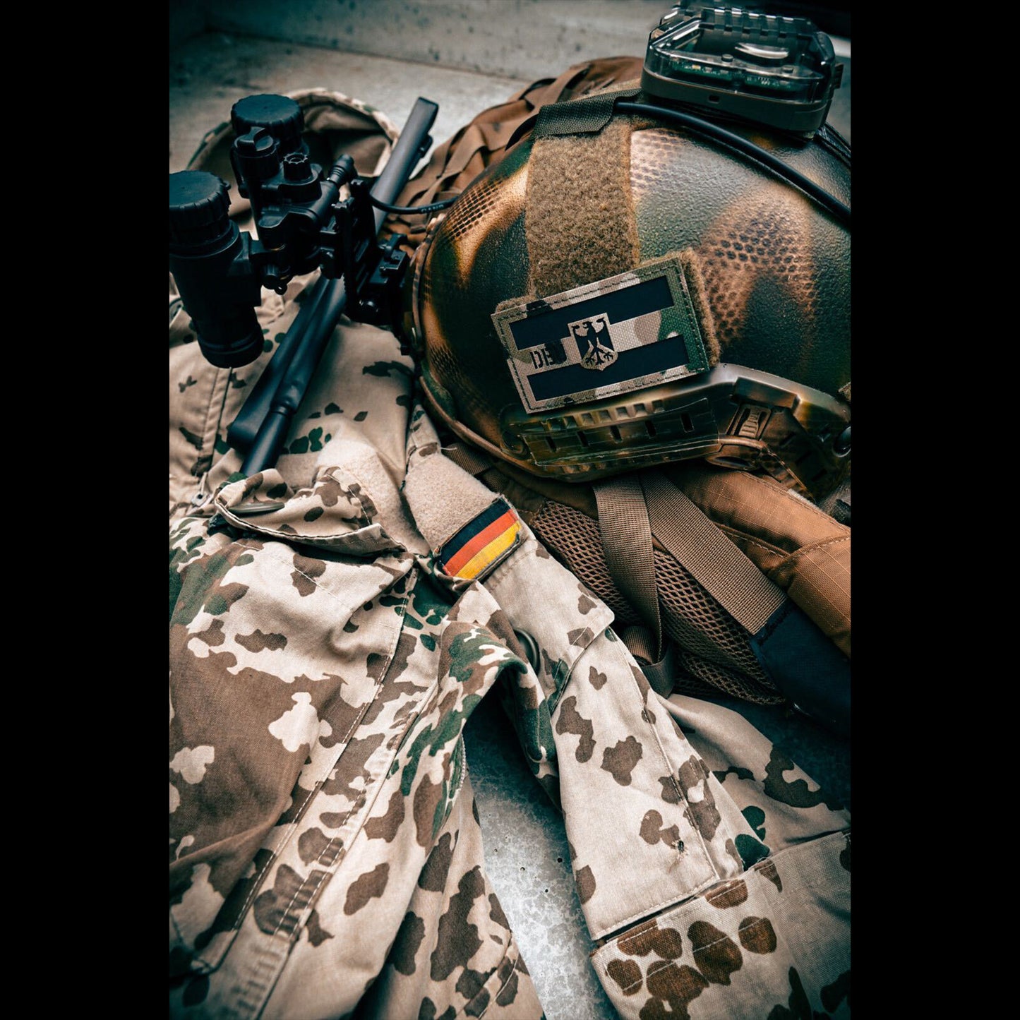 DEU - Flag Lasercut Multicam