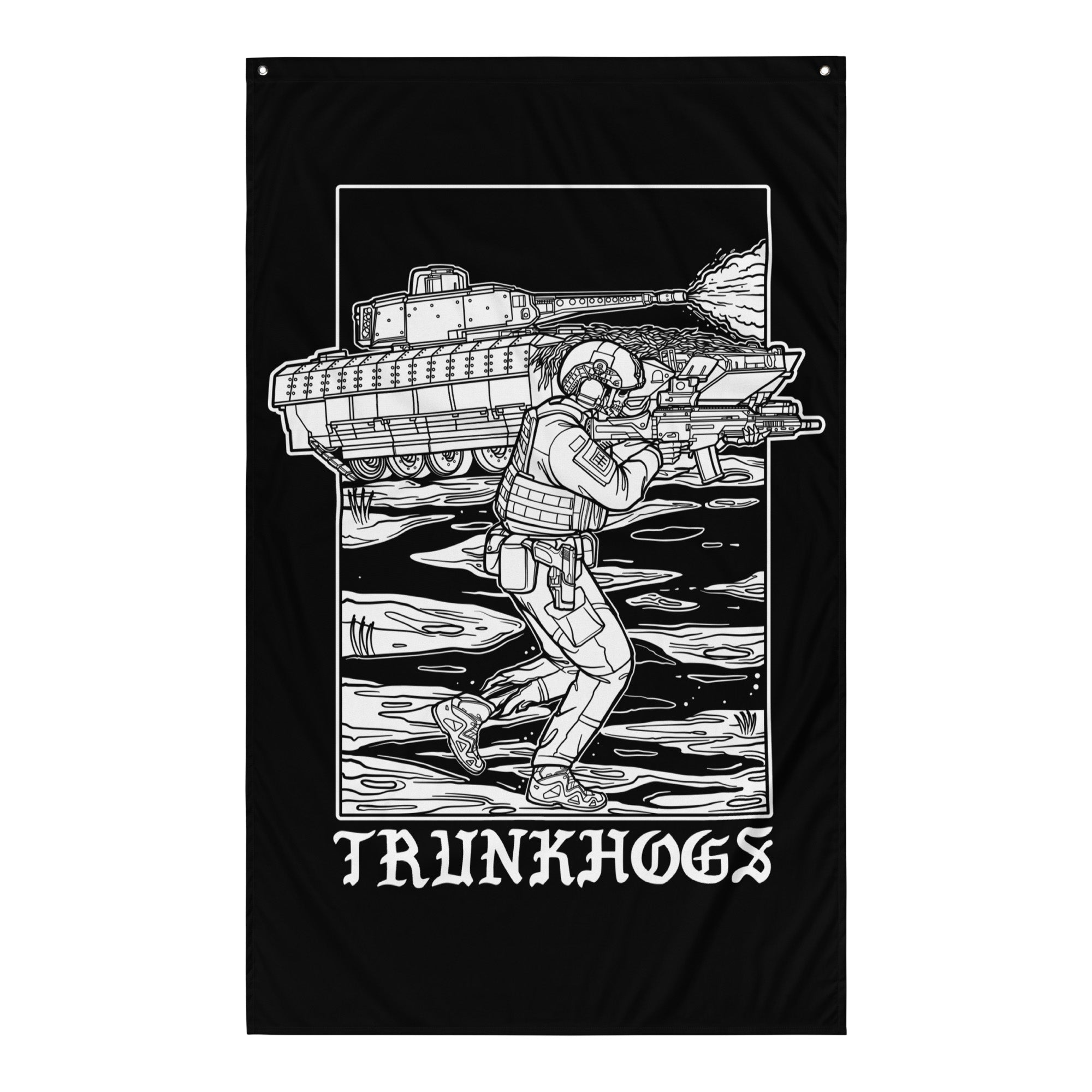 "Mechanized Infantry" Wall Flag